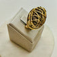 18K Gold Plated and Black Rhodium Ring
