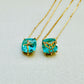 18K Gold Plated Scapular Stone Necklace