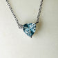 Sky Blue Topaz on Rhodium-finished 925 Sterling Silver Necklace