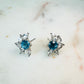 Swiss Topaz and White Topaz on Rhodium-finished 925 Sterling Silver Earring