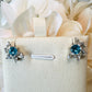 Swiss Topaz and White Topaz on Rhodium-finished 925 Sterling Silver Earring