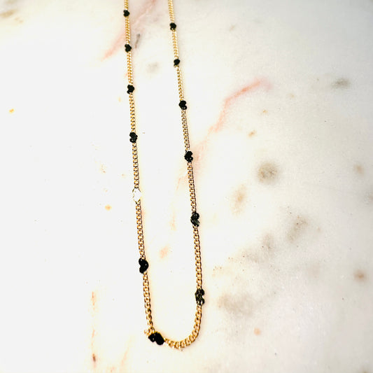 Delicate Mini Hearts 18K Gold Plated Choker - Necklace