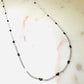 Delicate Mini Hearts White Rhodium Plated Medium Necklace