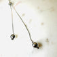 Tie Chain with Balls White Rhodium Plated Necklace