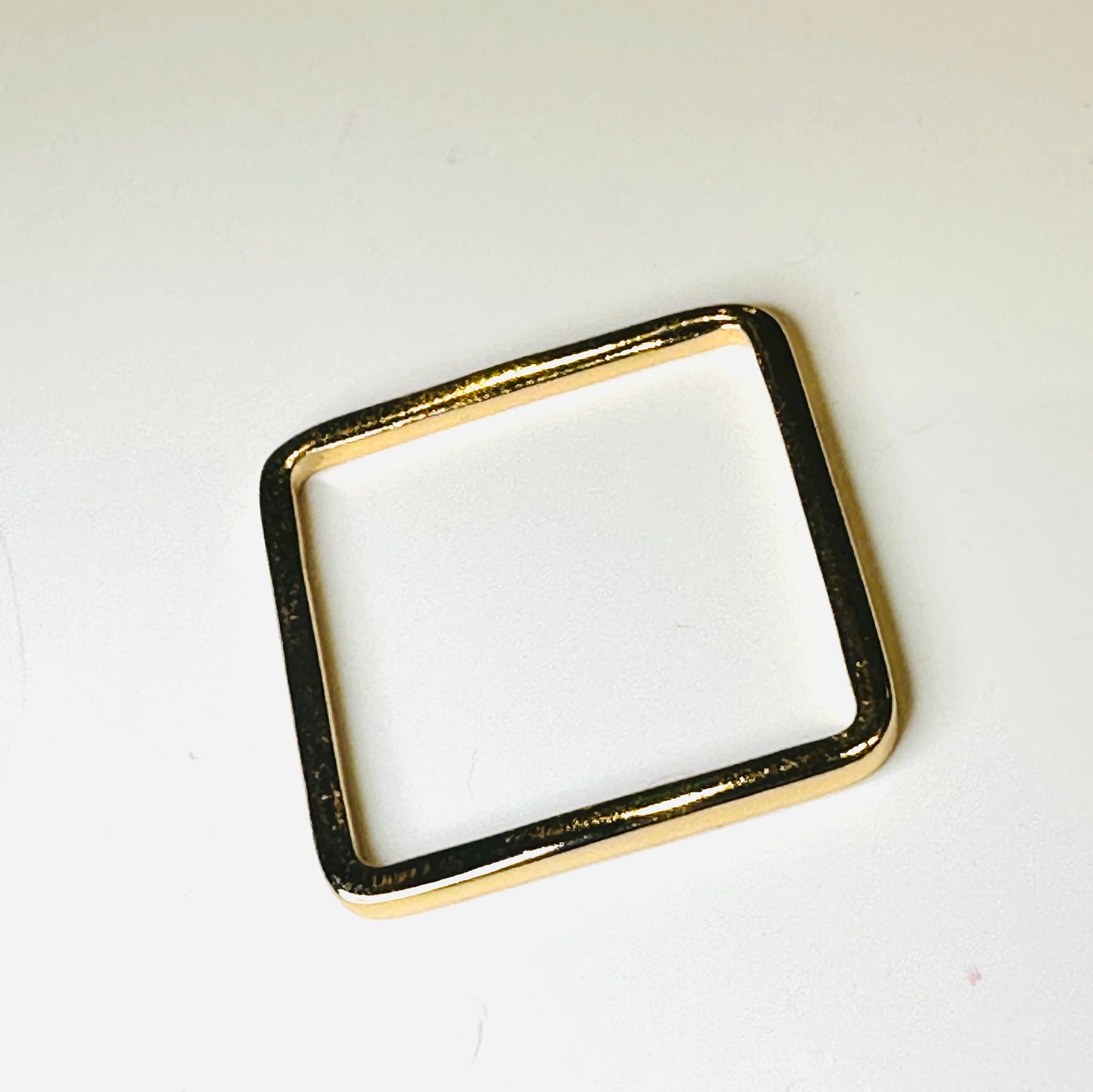 Skinny Square Band 18K Gold Plated Ring