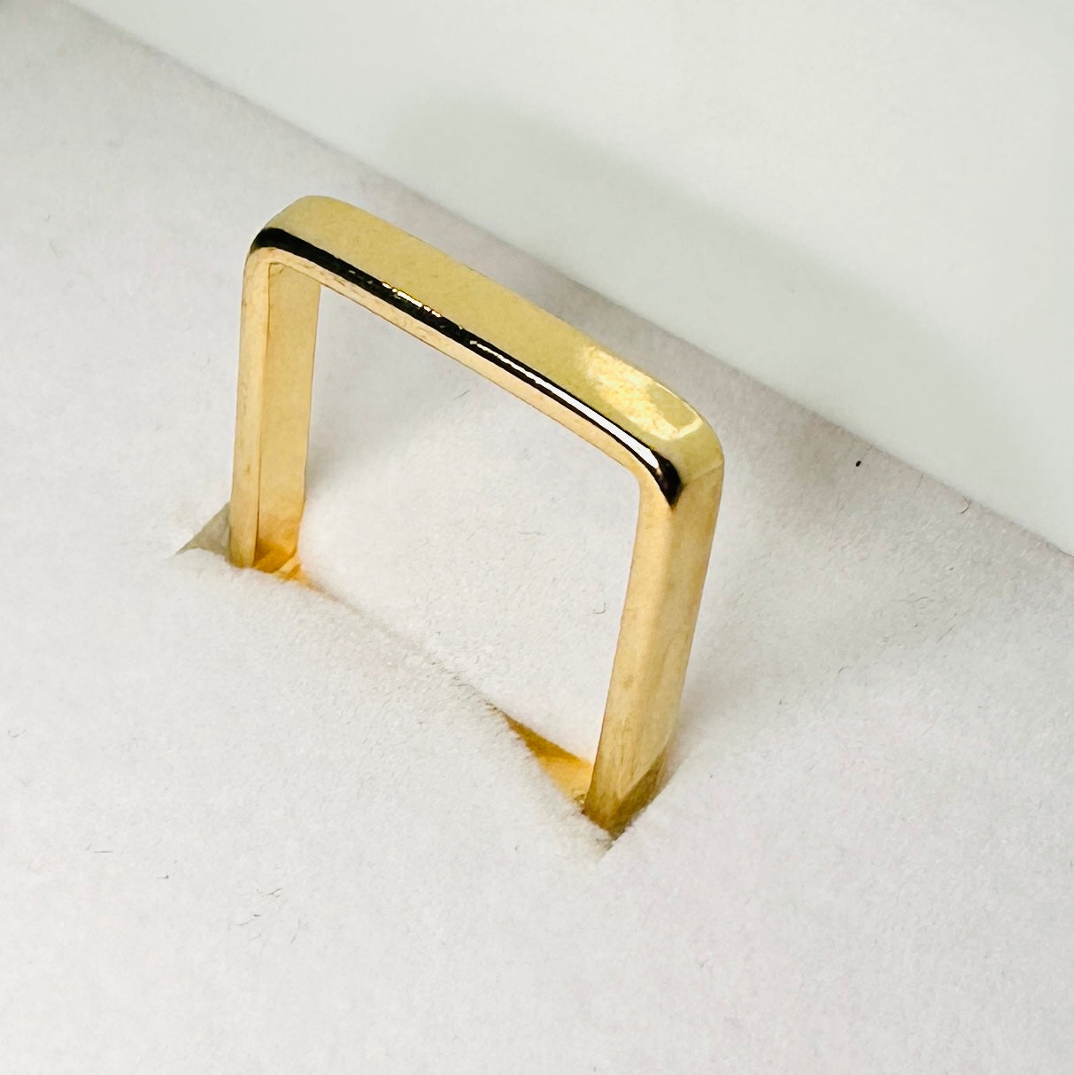 Square Band 18K Gold Plated Ring