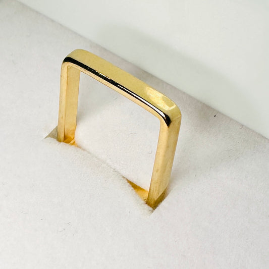 Square Band 18K Gold Plated Ring