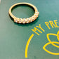 Eternity 3mm Zirconia 18K Gold Plated Ring