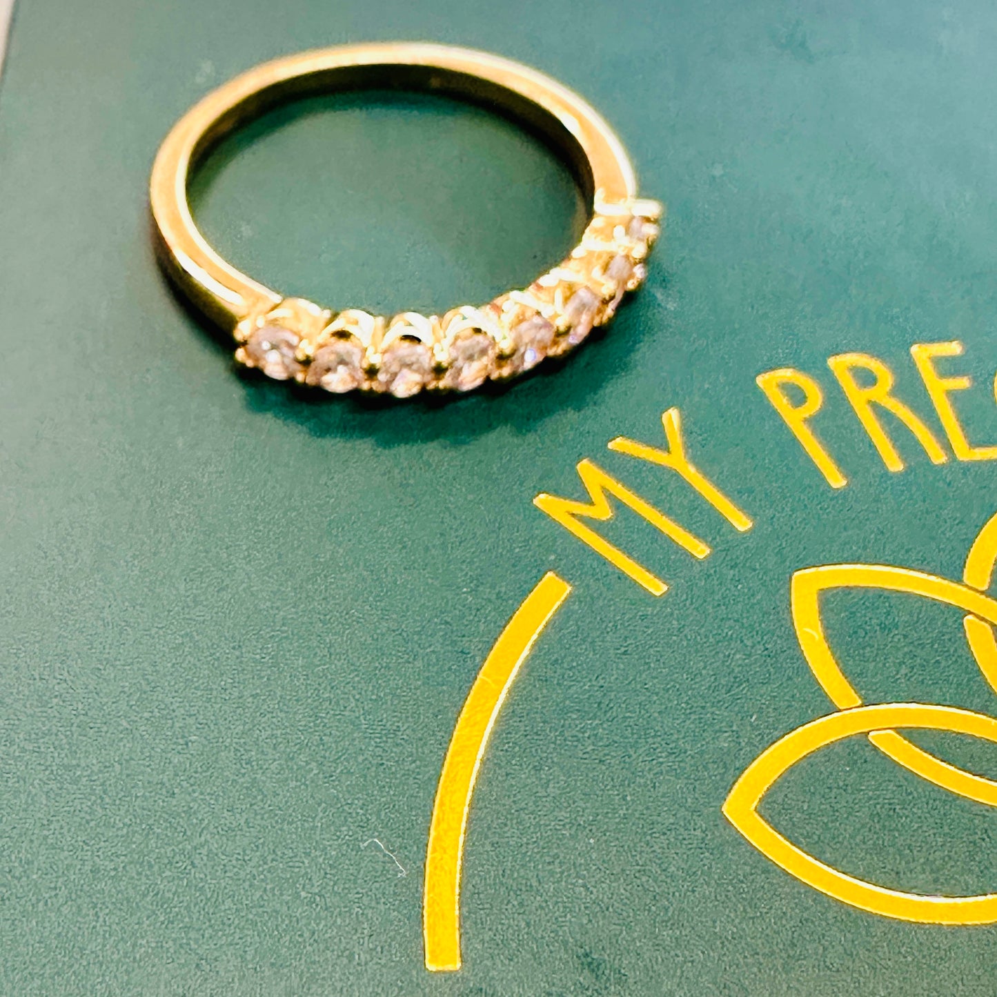 Eternity 3mm Zirconia 18K Gold Plated Ring