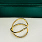 Adjustable X 18K Gold Plated Ring
