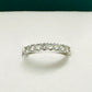 Eternity 3mm Zirconia White Rhodium Plated Ring