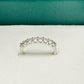 Eternity 3mm Zirconia White Rhodium Plated Ring
