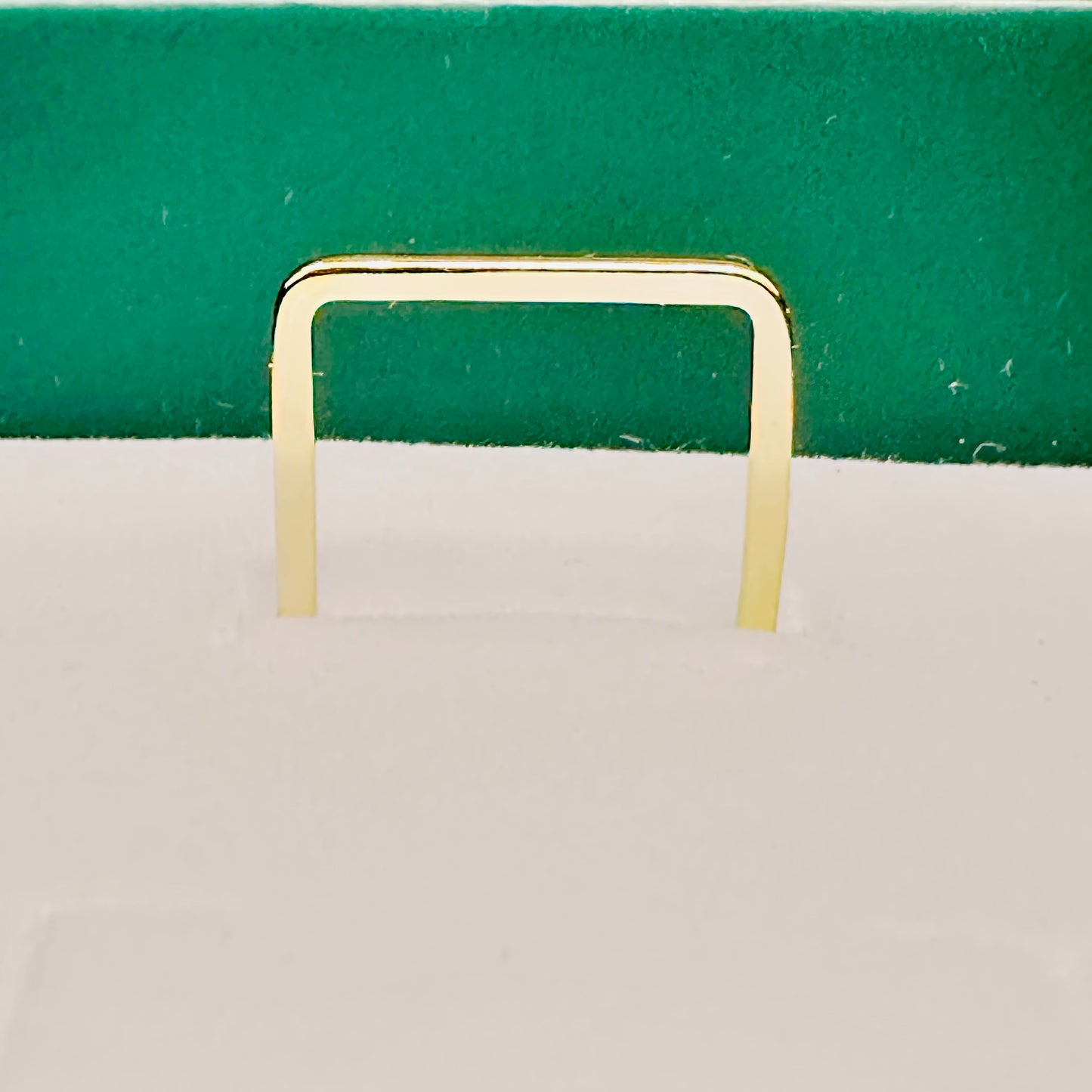 Thin Square Band 18K Gold Plated Ring