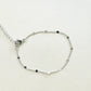 Delicate Mini Circles White Rhodium Plated Bracelet