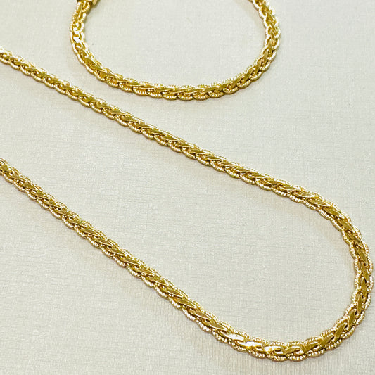 Detailed Chain 18K Gold Plated Necklace
