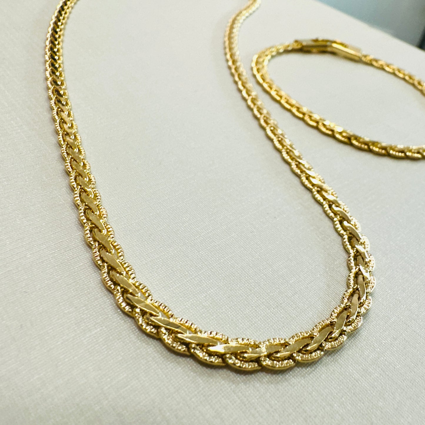 Detailed Chain 18K Gold Plated Necklace