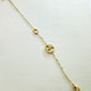 Heart and Studded Zirconia Clover 18K Gold Plated Bracelet
