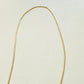 55cm Herringbone 18K Gold Plated Necklace