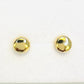 Flat Dome Stud 18K Gold Plated Earrings
