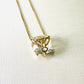 Square Stone Holy Spirit - 18K Gold Plated Necklace