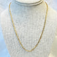 55cm Thin Paperclip Necklace - 18K Gold Plated