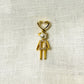 Boy with Pearl Pendant - 18K Gold Plated