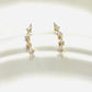 Ear Cuff Earrings Stud Zirconia - 18K Gold Plated