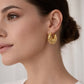 Weave Bold Hoop Earrings - 18K Gold Plated