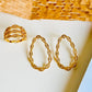 Infinity Hoop Earrings 18K Gold Plated