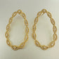 Infinity Hoop Earrings 18K Gold Plated