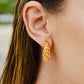 Weave Bold Hoop Earrings - 18K Gold Plated