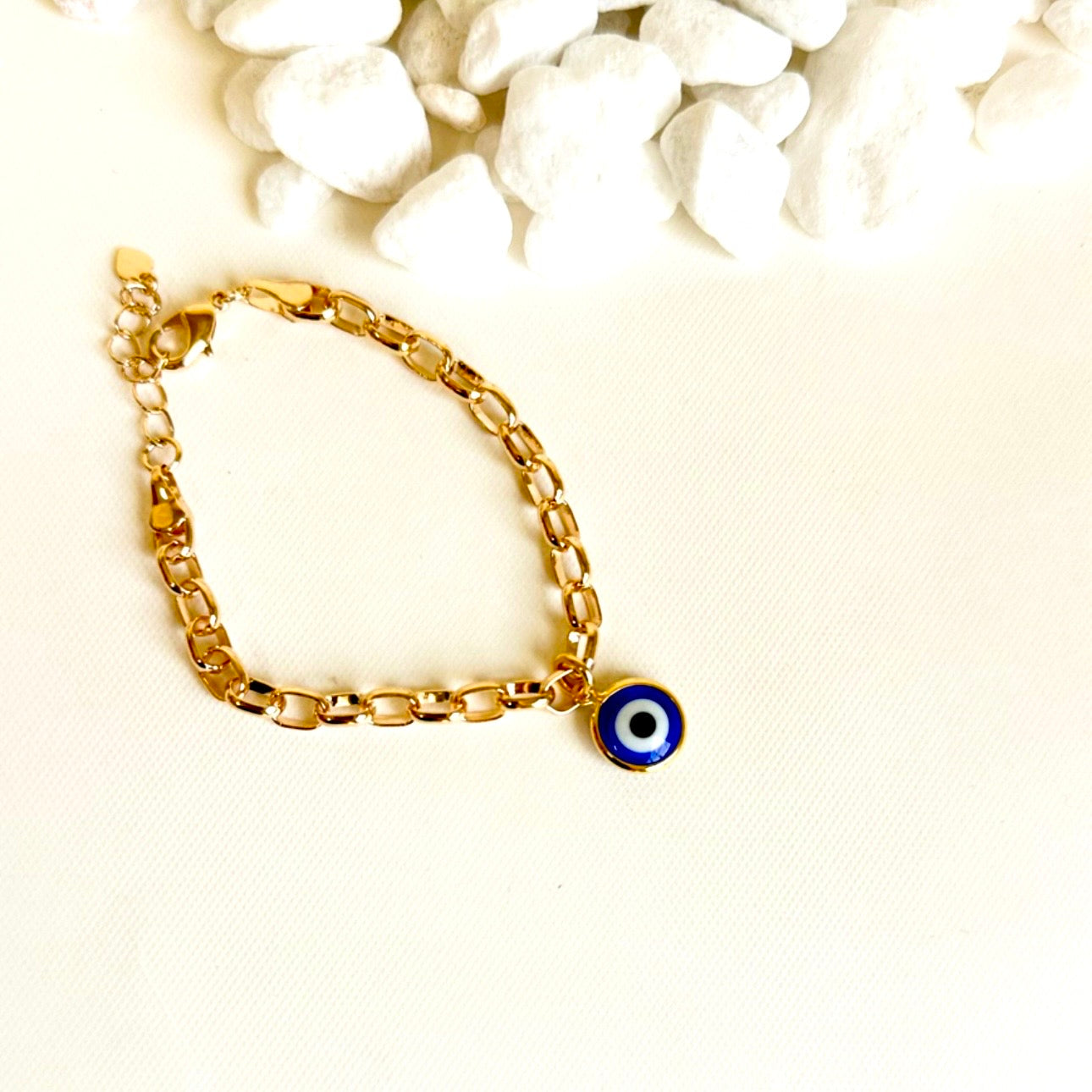 Evil Eye Bracelet - 18K Gold Plated