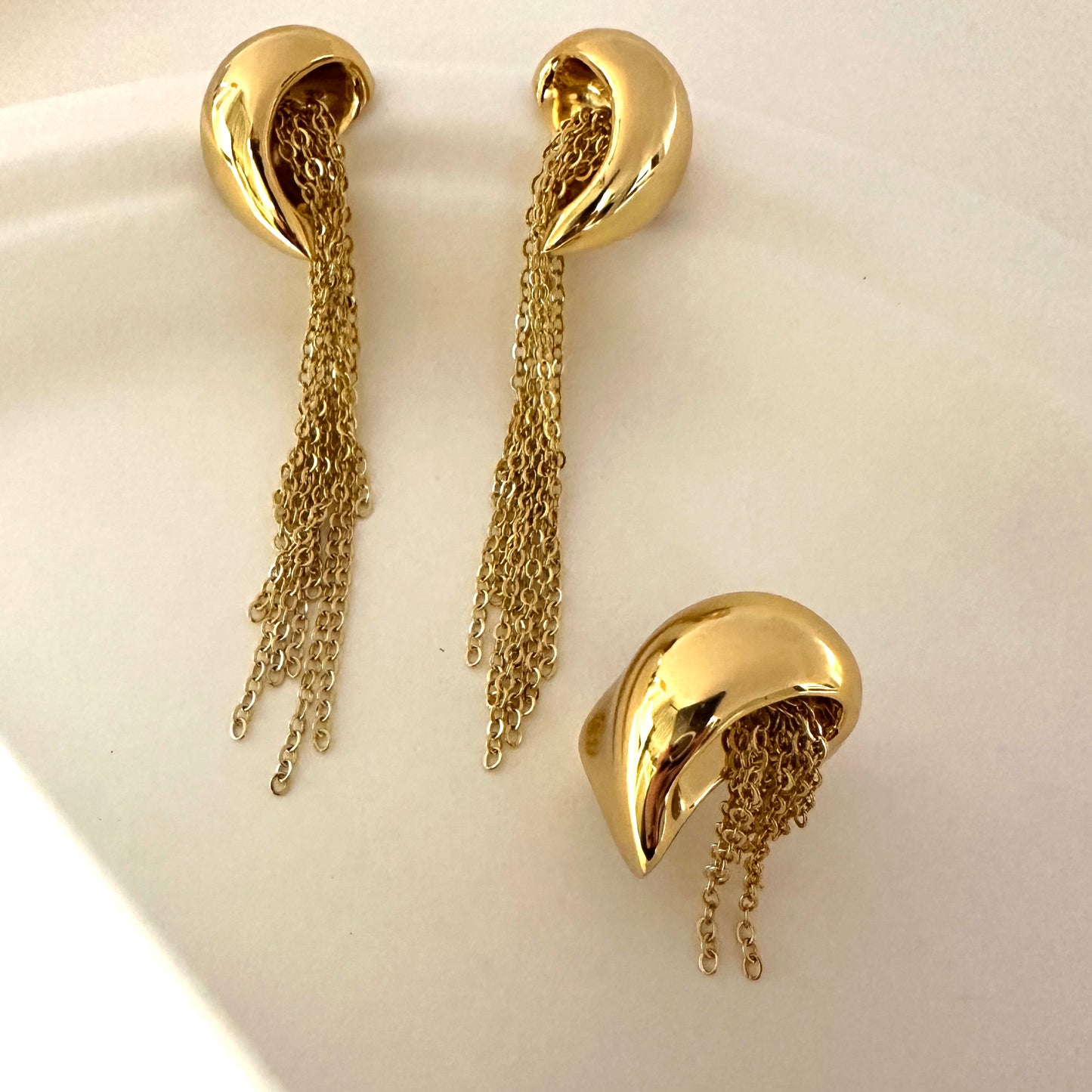 Cascade Earrings - 18K Gold Plated