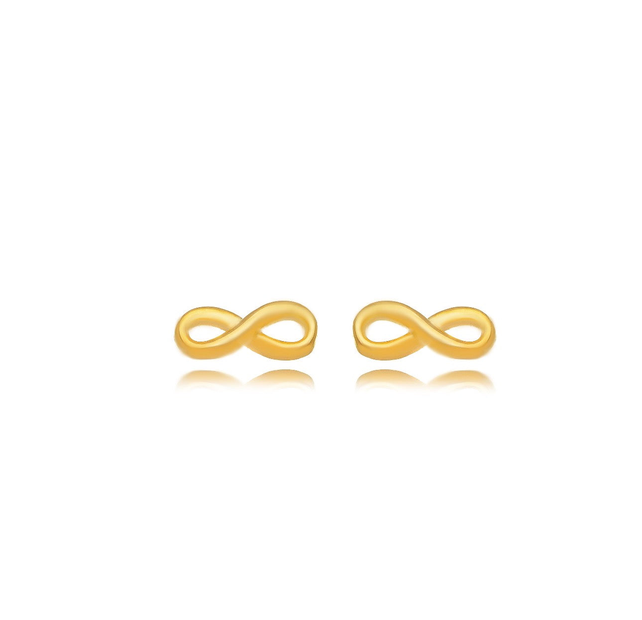 Mini Infinity Stud Earrings - 18K Gold Plated
