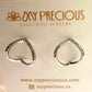 Fluid Hoops Earrings - White Rhodium Plated