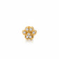 Pet Paw Studded Zirconia Pendant - 18K Gold Plated