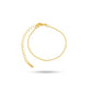 Thin Herringbone Snake Bracelet - 18K Gold Plated