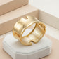 18K Gold Plated Organic Cuff Bracelet