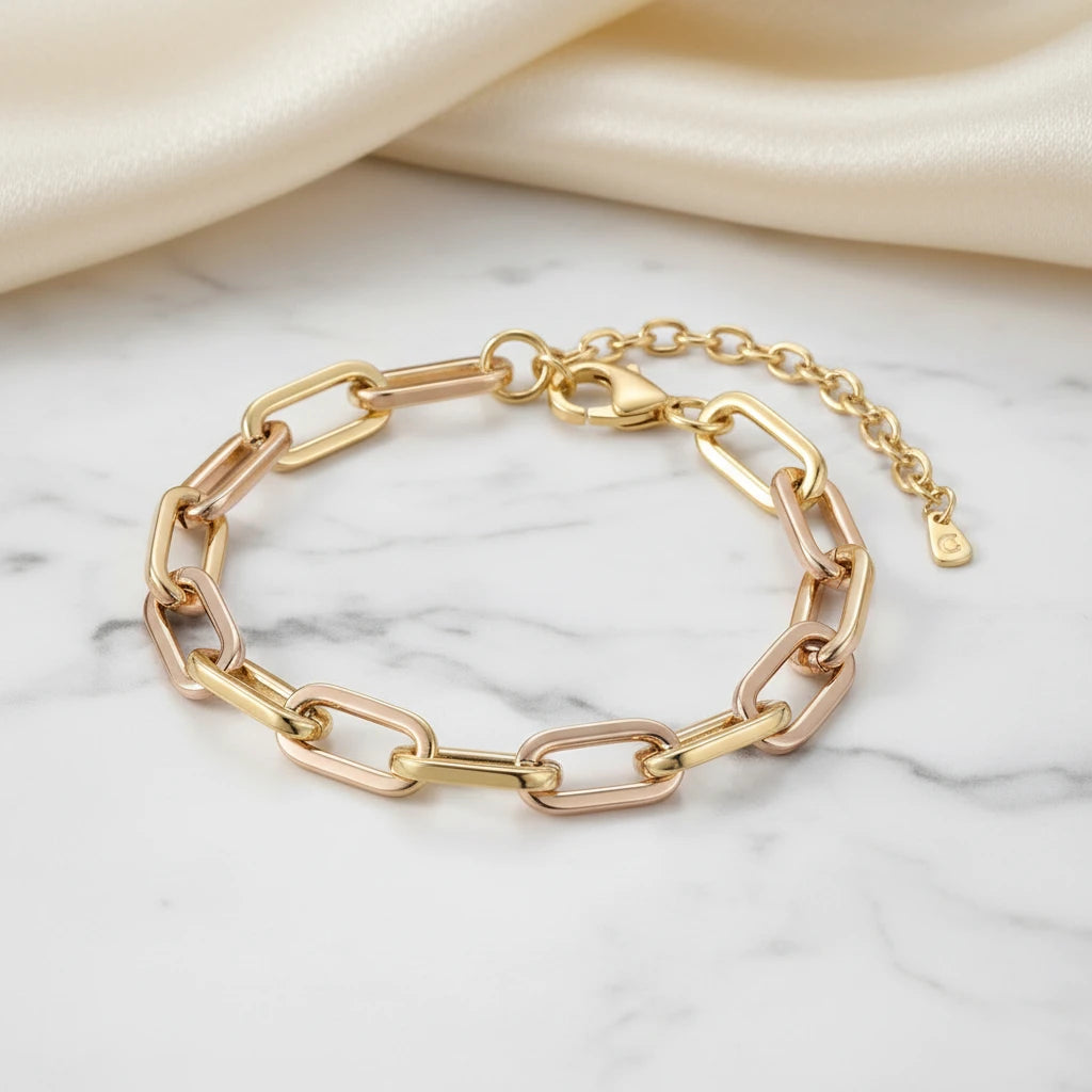 Paperclip Bracelet - 18K Gold Plated