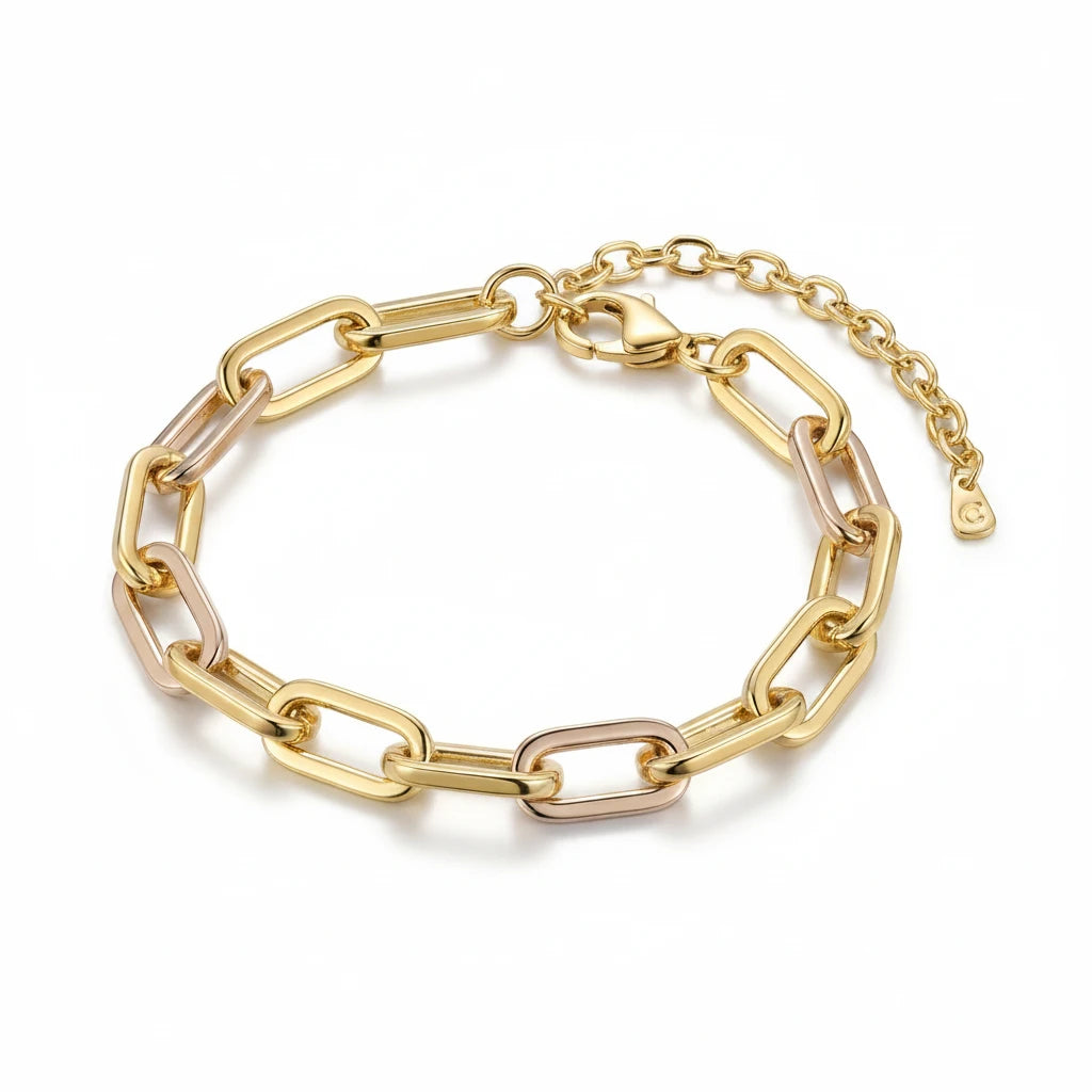 Paperclip Bracelet - 18K Gold Plated