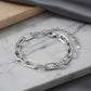Paperclip Bracelet - White Rhodium Plated