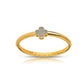Pavé Clover Bangle - 18K Gold Plated