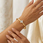 Pavé Clover Bangle - 18K Gold Plated