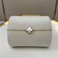 White Lucky Clover Bracelet -18K Gold Plated