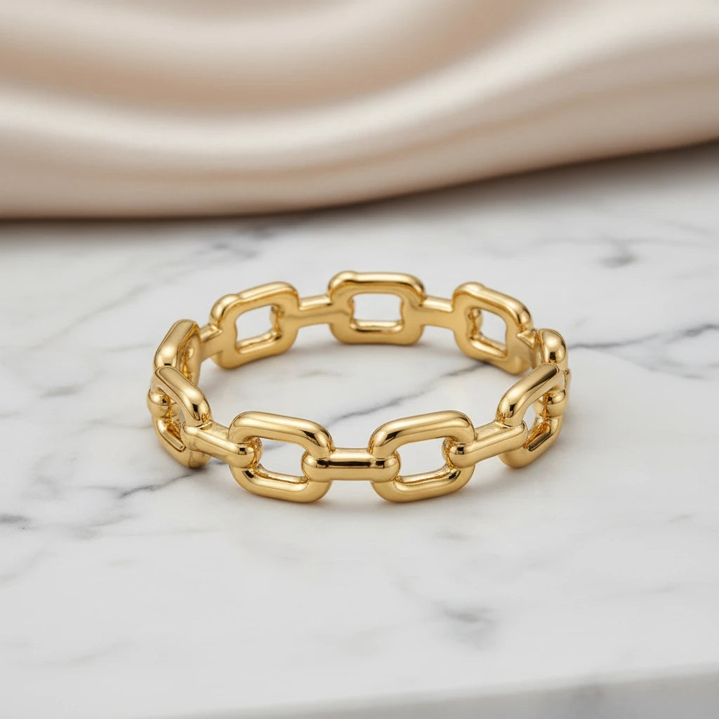 Bold Link Bracelet - 18K Gold Plated