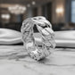 Large Cuban Link Bracelet - White Rhodium Plated