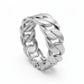Large Cuban Link Bracelet - White Rhodium Plated
