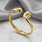 Bangle Open Bracelet - 18K Gold Plated