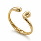 Bangle Open Bracelet - 18K Gold Plated