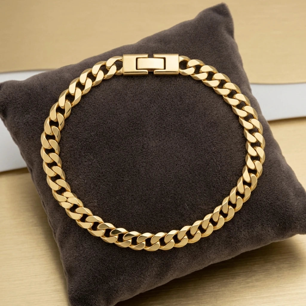 Link Bracelet - Men - 18K Gold Plated